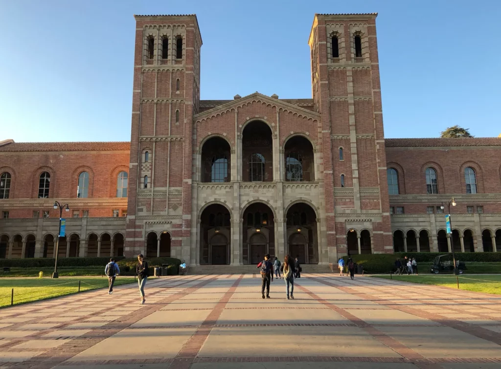Royce Hall at the University of California, Los Angeles, blending history and elegance."