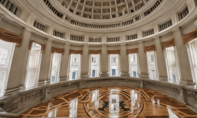 Virginia State Capitol, Richmond, designed by Jefferson.
