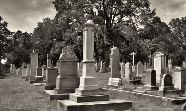 Stately monuments and serene landscapes at Hollywood Cemetery in Richmond, Virginia.