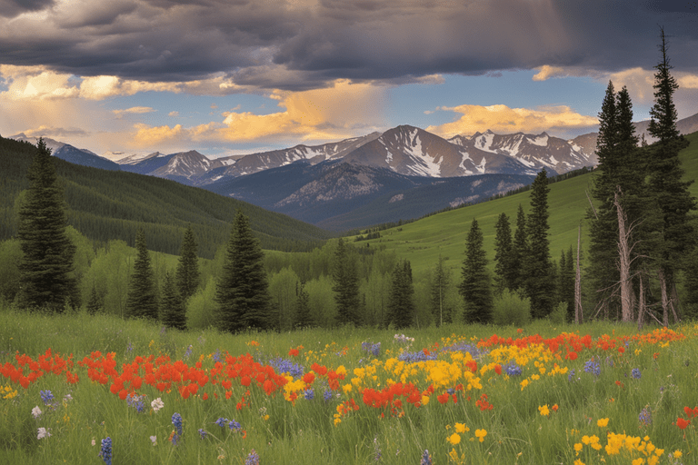 Colorado Awakens with Vibrant Wildflowers Painting Meadows and Mountainsides