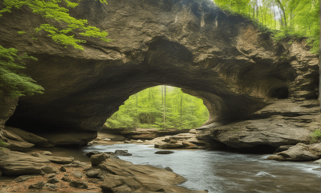 
Virginia boasts the renowned Natural Bridge.