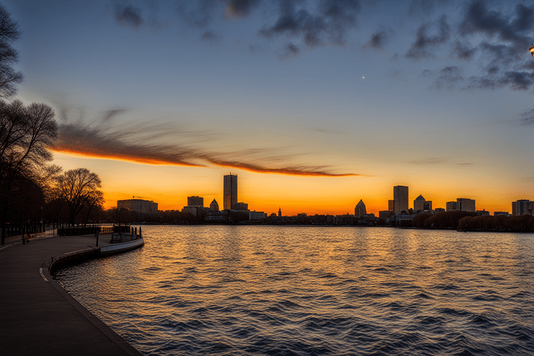 BU's iconic beacon on the Charles River.