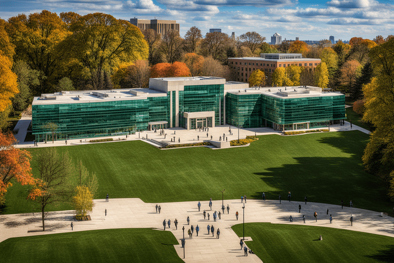 The dynamic Broad College of Business at Michigan State University, shaping future business leaders.