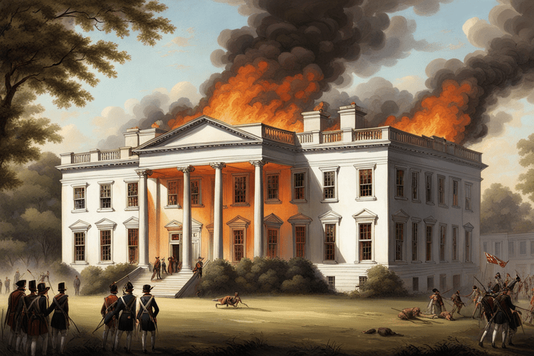 ire Hits White House! Fun fact: British troops set it ablaze during War of 1812.