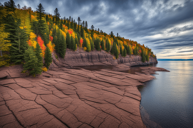 Explore the geological wonders of Lake Superior, from ancient rock formations to pristine shores. A natural masterpiece awaits.