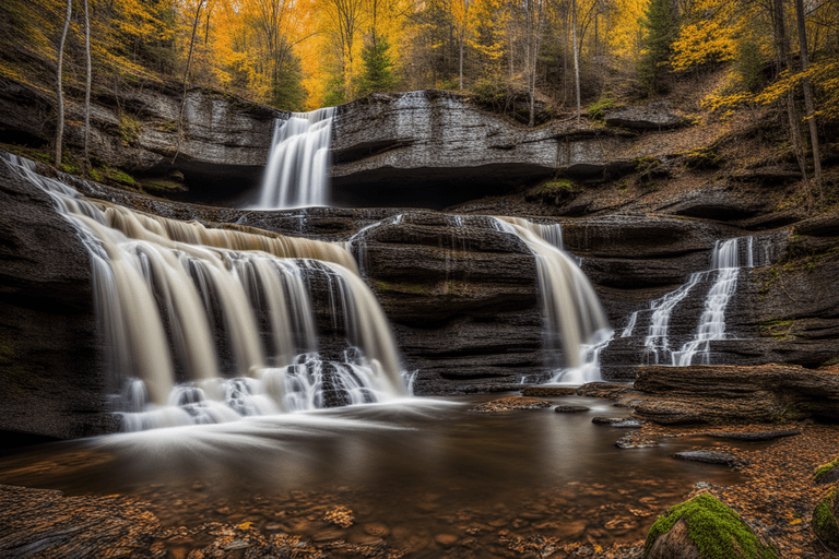 Sable Falls: A Picturesque Waterfall Gem in Scenic Beauty