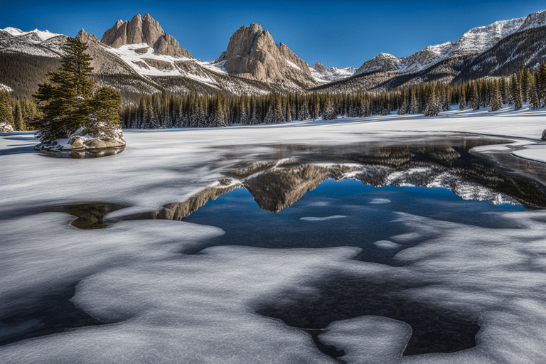 Sky Pond's Icy Beauty
