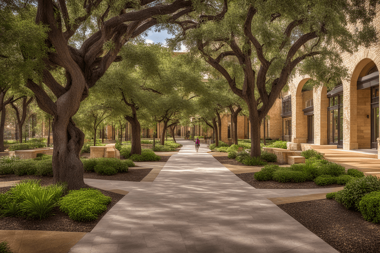 
"Texas University: Campus Link, The Paseo Connection" 