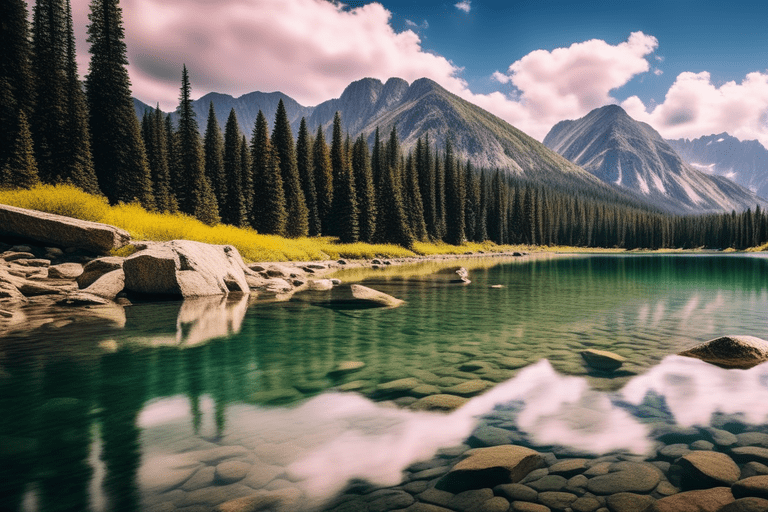Breathtaking scenery at Bear Lake, a natural wonder with stunning vistas.