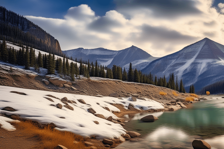 Captivating Rocky Mountain vista, revealing nature's beauty and intriguing facts."