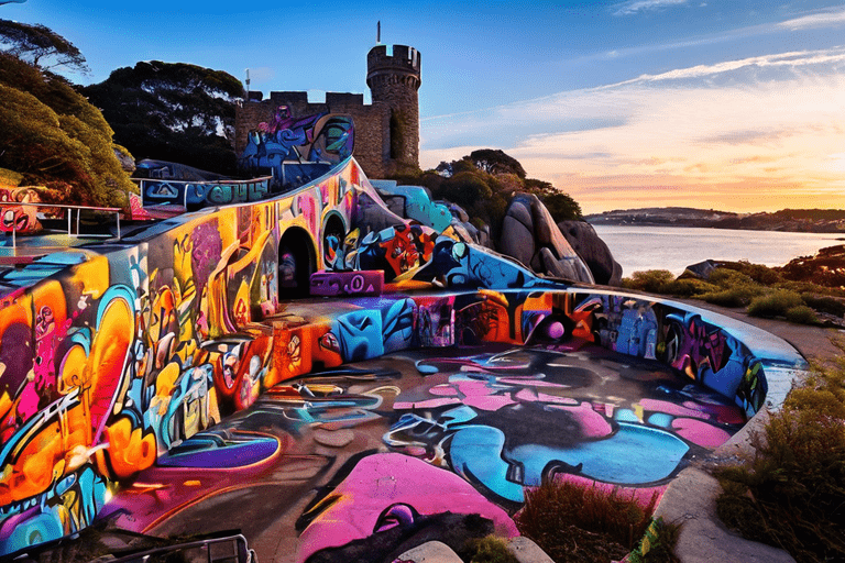 Graffiti Park at Castle Hill Austin: Discover urban art fun facts.