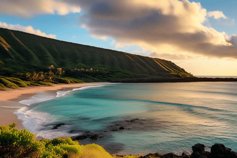 Explore the stunning Hanauma Bay view in Honolulu, Hawaii. Fun facts await about this captivating blend of nature and culture.