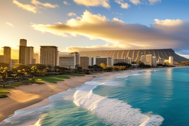 Discover the iconic Waikiki Beach in Honolulu, Hawaii, with fun facts about its amazing views.