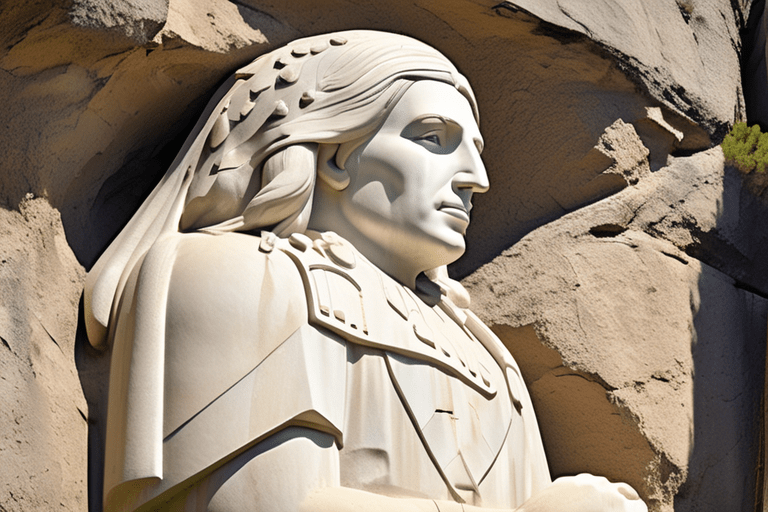 Crazy Horse Memorial nearby contrasts Mount Rushmore, honoring a different Native American leader.