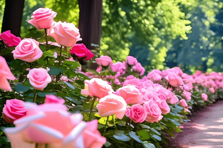 Enjoy stunning views at Whetstone Park of Roses. FUN FACTS ABOUT COLUMBUS await your discovery