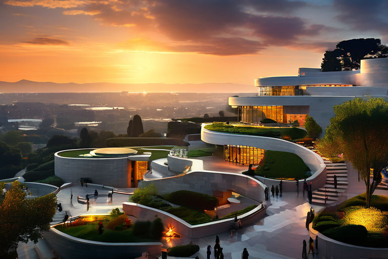 Getty Center: A panoramic masterpiece unfolds.