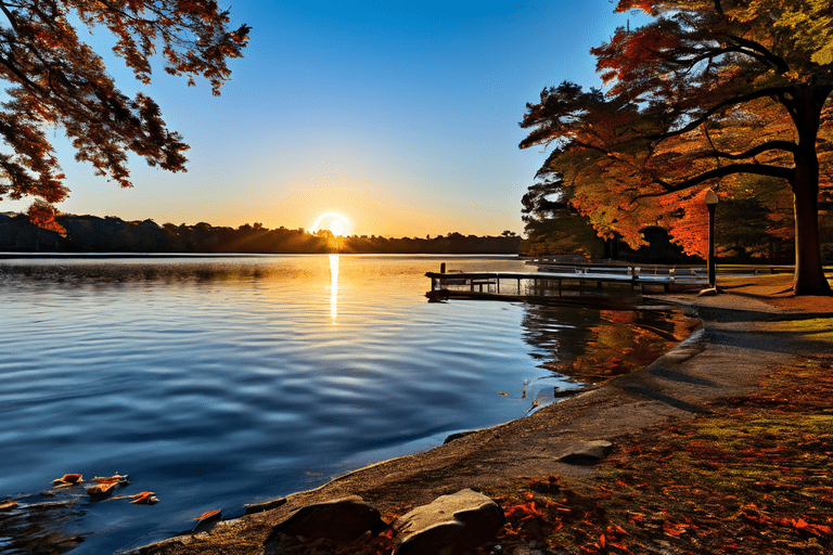 Serene oasis: Lake Johnson Park's natural beauty awaits